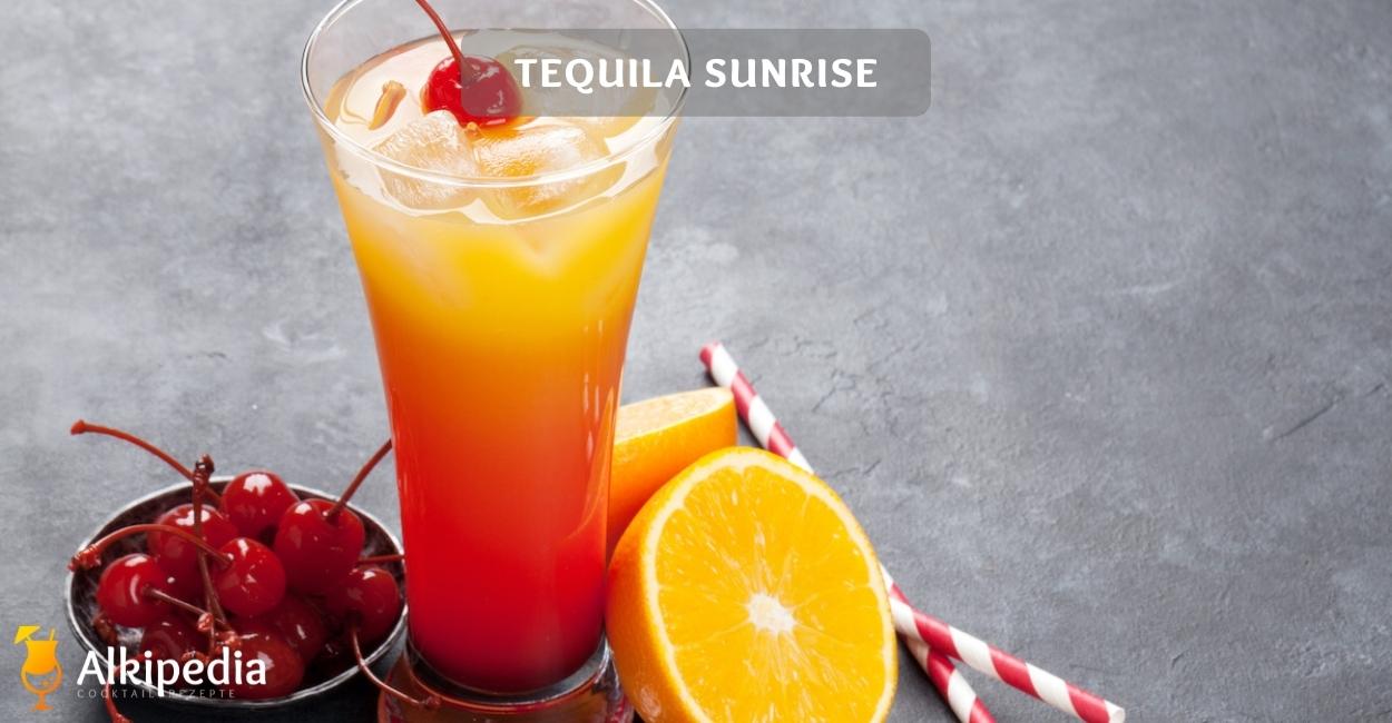 Tequila sunrise — party cocktail with a summer feeling