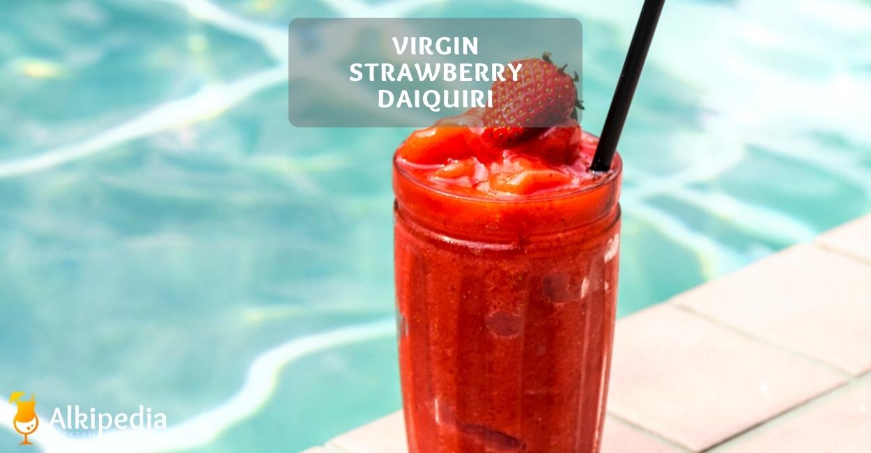 Virgin strawberry daiquiri  non-alcoholic strawberry cocktail