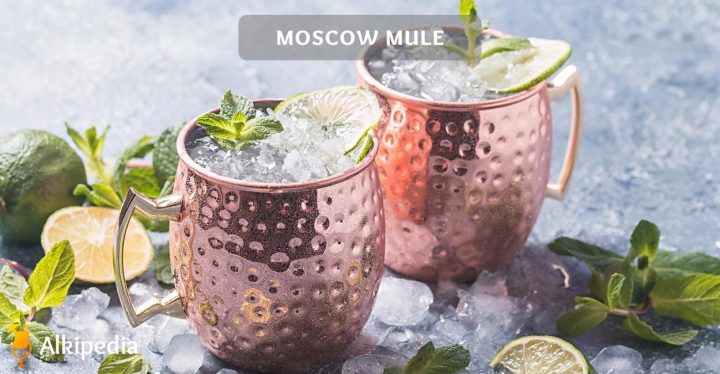 Moscow mule in mug