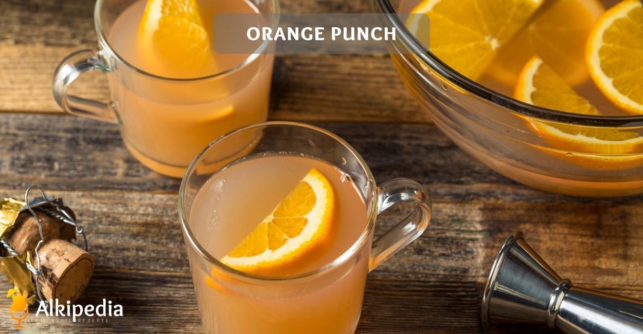 Two glasses of orange punch